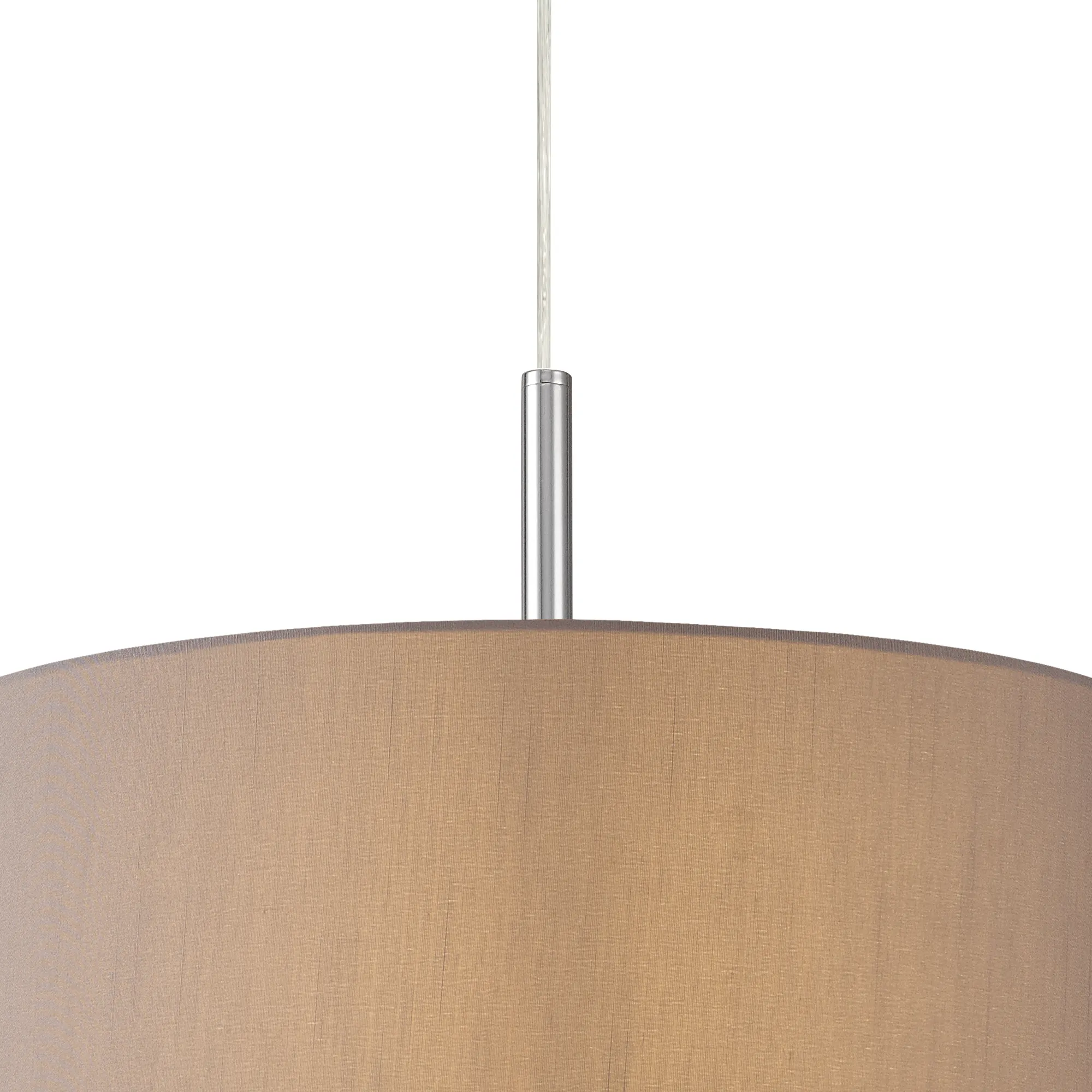 Baymont 40cm 3 Light Pendant Polished Chrome, Grey, Frosted Diffuser DK0342  Deco Baymont CH GR